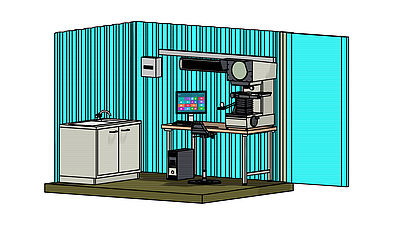 Voorbeeld van een Laboratoriumcontainer
