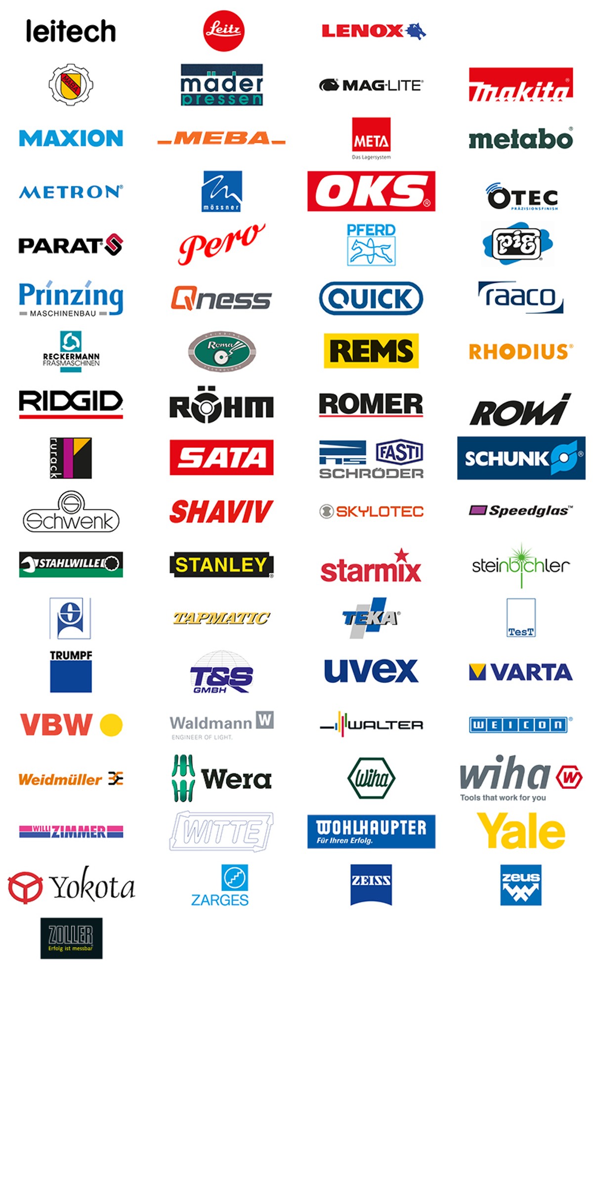 Supplier brands available from HAHN+KOLB