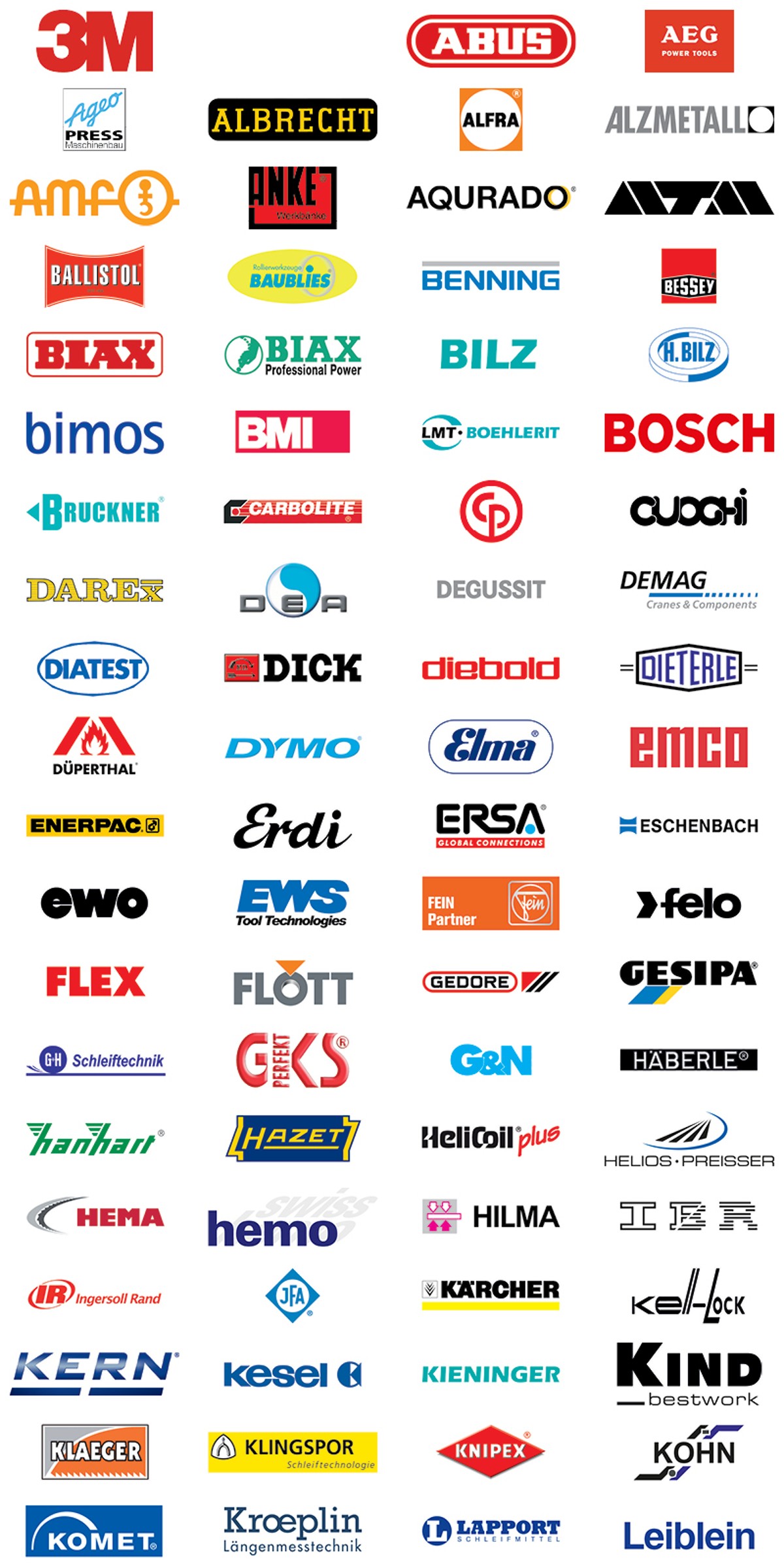 Manufacturer brands available from HAHN+KOLB